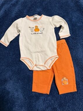Carter's 'My Little Pumpkin' Long-Sleeve Onesie and matching pants